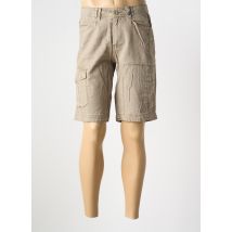ROYAL COMPAGNIE - Bermuda marron en ramie - Homme - Taille 42 - Modz