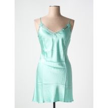MARJOLAINE - Nuisette/combinette bleu en soie - Femme - Taille 38 - Modz