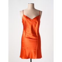 MARJOLAINE - Nuisette/combinette orange en soie - Femme - Taille 40 - Modz