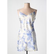 MARJOLAINE - Nuisette/combinette bleu en soie - Femme - Taille 40 - Modz