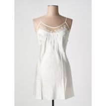 MARJOLAINE - Nuisette/combinette blanc en soie - Femme - Taille 38 - Modz