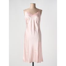 MARJOLAINE - Nuisette/combinette rose en soie - Femme - Taille 42 - Modz