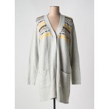 CISO - Gilet manches longues gris en acrylique - Femme - Taille 44 - Modz