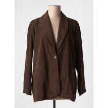 FRANCK ANNA - Blazer marron en polyester - Femme - Taille 52 - Modz