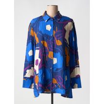 FRANCK ANNA - Chemisier bleu en viscose - Femme - Taille 48 - Modz