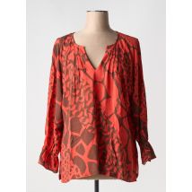FRANCK ANNA - Blouse orange en viscose - Femme - Taille 46 - Modz
