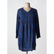 CISO - Robe mi-longue bleu en viscose - Femme - Taille 54 - Modz