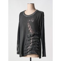 DANIELA DALLAVALLE - Tunique manches longues gris en coton - Femme - Taille 38 - Modz