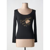 AQUAJEANS - T-shirt noir en viscose - Femme - Taille 36 - Modz