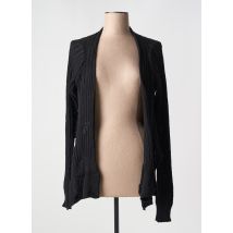 POUSSIERE D'ETOLE - Gilet cache-cœur noir en acrylique - Femme - Taille 40 - Modz