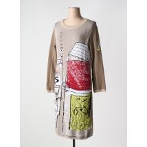 ELISA CAVALETTI - Robe mi-longue marron en viscose - Femme - Taille 38 - Modz