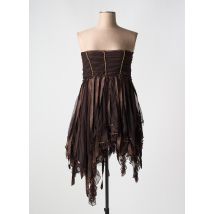 EMPHASIS - Robe courte marron en polyester - Femme - Taille 38 - Modz