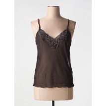 EVALINKA - Top marron en polyester - Femme - Taille 44 - Modz
