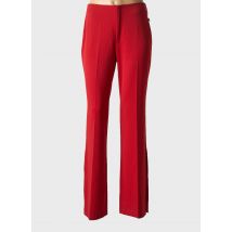 VERTIGO - Pantalon flare rouge en polyester - Femme - Taille 44 - Modz