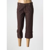SALT & PEPPER - Pantacourt marron en polyester - Femme - Taille 38 - Modz