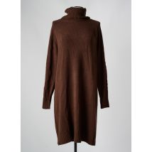 NOELINE - Robe pull marron en viscose - Femme - Taille TU - Modz