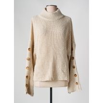 JOYNA - Pull beige en acrylique - Femme - Taille TU - Modz