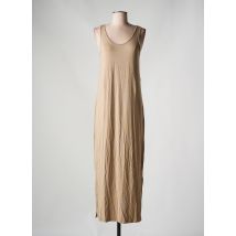 PIECES - Robe longue beige en viscose - Femme - Taille 34 - Modz