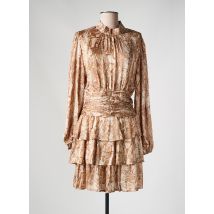 FLAMANT ROSE - Robe courte marron en polyester - Femme - Taille 40 - Modz