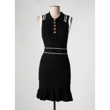 YU & ME - Robe mi-longue noir en viscose - Femme - Taille 38 - Modz