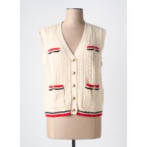 ROSA - Gilet sans manche beige en viscose - Femme - Taille 38 - Modz