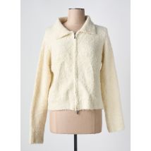 BIANKA - Gilet manches longues beige en polyester - Femme - Taille TU - Modz