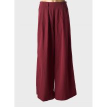 JS MILLENIUM - Pantalon large rouge en polyester - Femme - Taille 40 - Modz