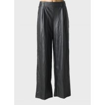 JACQUELINE DE YONG - Pantalon large noir en polyester - Femme - Taille 42 - Modz
