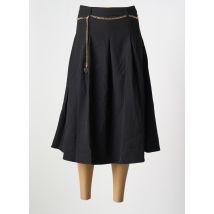 SOPHY LINE - Jupe mi-longue noir en polyamide - Femme - Taille 38 - Modz