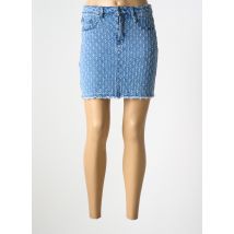 YU & ME - Jupe courte bleu en coton - Femme - Taille 38 - Modz