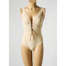 PAIN DE SUCRE - Maillot de bain 1 pièce beige en polyamide - Femme - Taille 38 - Modz