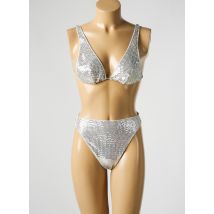 OSÉREE - Maillot de bain 2 pièces argent en polyamide - Femme - Taille 36 - Modz