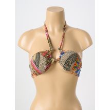 PAIN DE SUCRE - Haut de maillot de bain orange en polyamide - Femme - Taille 38 - Modz