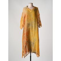 NEERU KUMAR - Robe mi-longue jaune en coton - Femme - Taille 36 - Modz