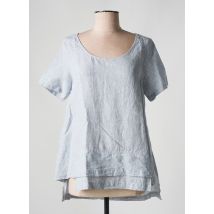 KOKOMARINA - Tunique manches courtes bleu en lin - Femme - Taille 36 - Modz