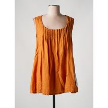 ELEMENTE CLEMENTE - Top orange en lin - Femme - Taille 36 - Modz