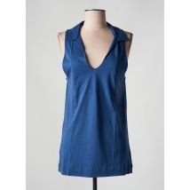 LES RACINES DU CIEL - Débardeur bleu en coton - Femme - Taille 42 - Modz