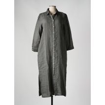 120% LINO - Robe longue gris en lin - Femme - Taille 40 - Modz