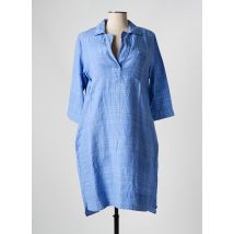 ROSSO 35 - Robe mi-longue bleu en lin - Femme - Taille 38 - Modz