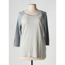 MAJESTIC FILATURES - T-shirt gris en lin - Femme - Taille 42 - Modz