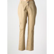 HANA SAN - Pantalon cargo beige en coton - Femme - Taille 36 - Modz