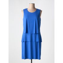 FRANCE RIVOIRE - Robe mi-longue bleu en polyester - Femme - Taille 40 - Modz