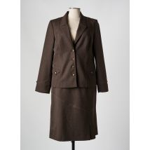 KARTING - Ensemble jupe marron en laine - Femme - Taille 44 - Modz