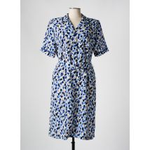 FRANCE RIVOIRE - Robe mi-longue bleu en polyester - Femme - Taille 52 - Modz