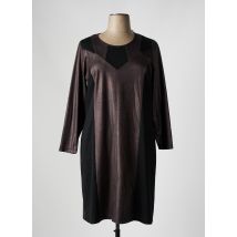 FRANCE RIVOIRE - Robe mi-longue marron en polyester - Femme - Taille 48 - Modz