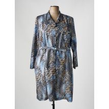 FRANCE RIVOIRE - Robe mi-longue bleu en polyester - Femme - Taille 54 - Modz