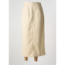 SARAH B - Jupe longue beige en polyester - Femme - Taille 40 - Modz