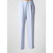 SARAH B - Pantalon droit bleu en polyester - Femme - Taille 40 - Modz