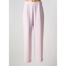 SARAH B - Pantalon droit rose en polyester - Femme - Taille 42 - Modz