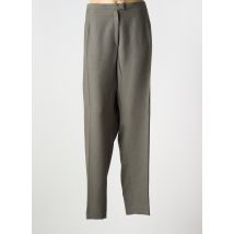 IMPULSION - Pantalon droit vert en polyester - Femme - Taille 54 - Modz